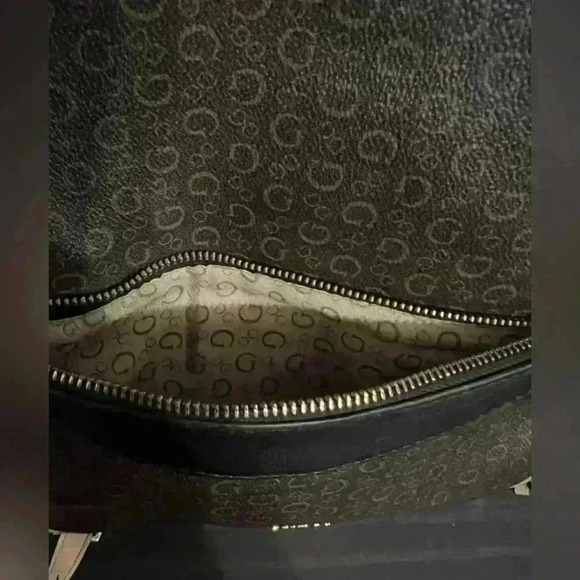 Gently Loved Brown/Beige Guess Leather Backpack - Picture 6 of 9